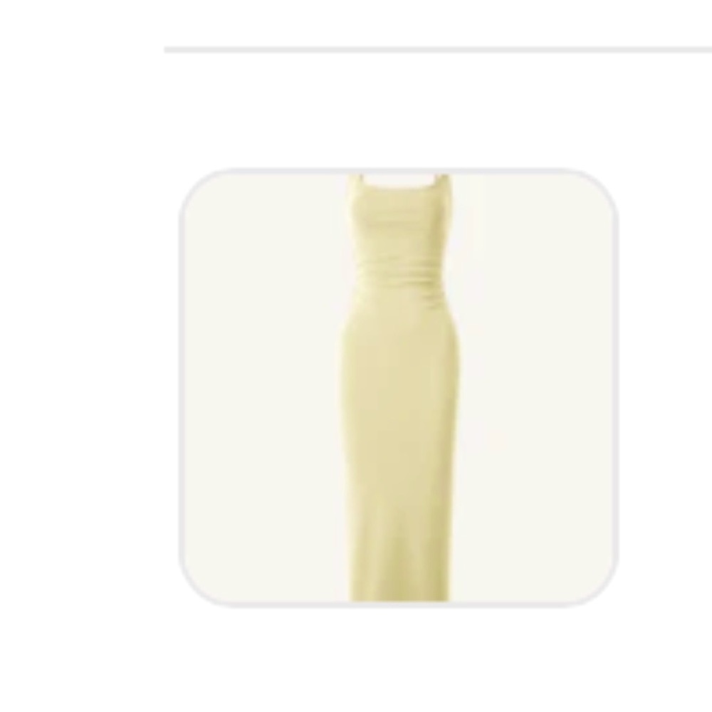 Butter yellow cutout dress - NWT